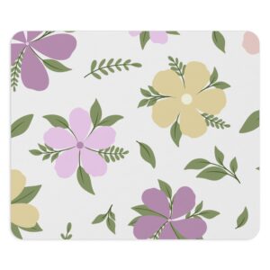 Floral Mouse Pad - Pretty Computer Accessory, Ideal for Home Office, Gift for Students, Perfect for Spring Decor, Floral Design