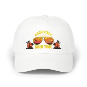 Good Vibes Classic Dad Cap, Unisex Hat, Summer Accessory, Beachwear, Gift for Dads, Vacation Style