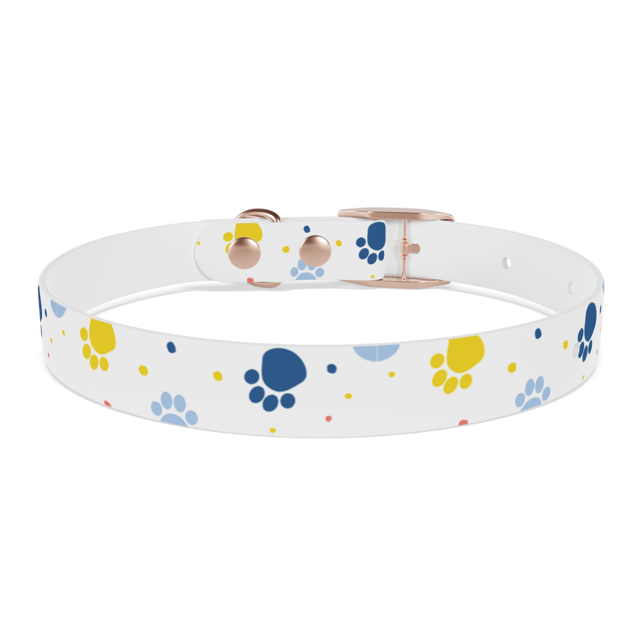 Playful Dog Collar with Colorful Paw Prints, Adjustable Pet Accessory, Perfect for Dog Lovers, Gift for Pet Birthdays, Fun Dog Fashion - Image 8