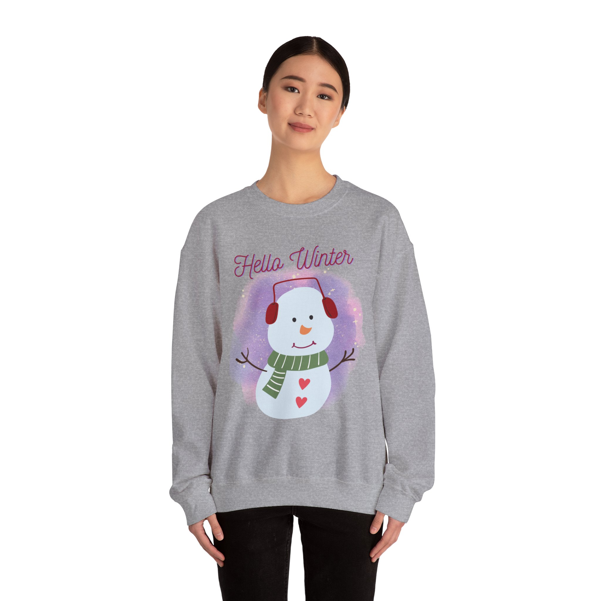 Winter-Themed Sweatshirt, Cozy Holiday Pullover, Snowman Sweatshirt, Christmas Gift, Seasonal Apparel - Image 16