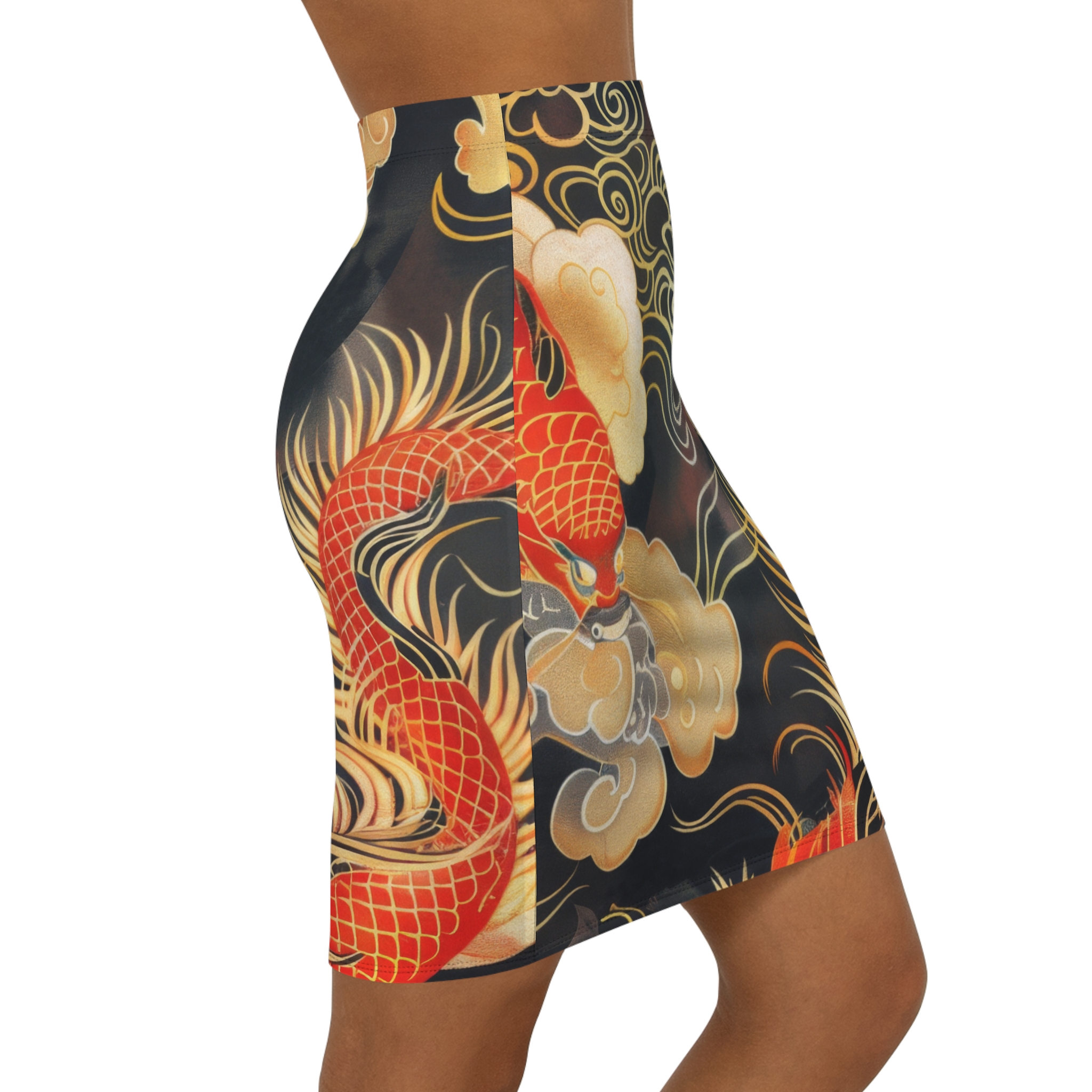 Women's Pencil Skirt - Stylish AOP Skirt for Events - Image 4