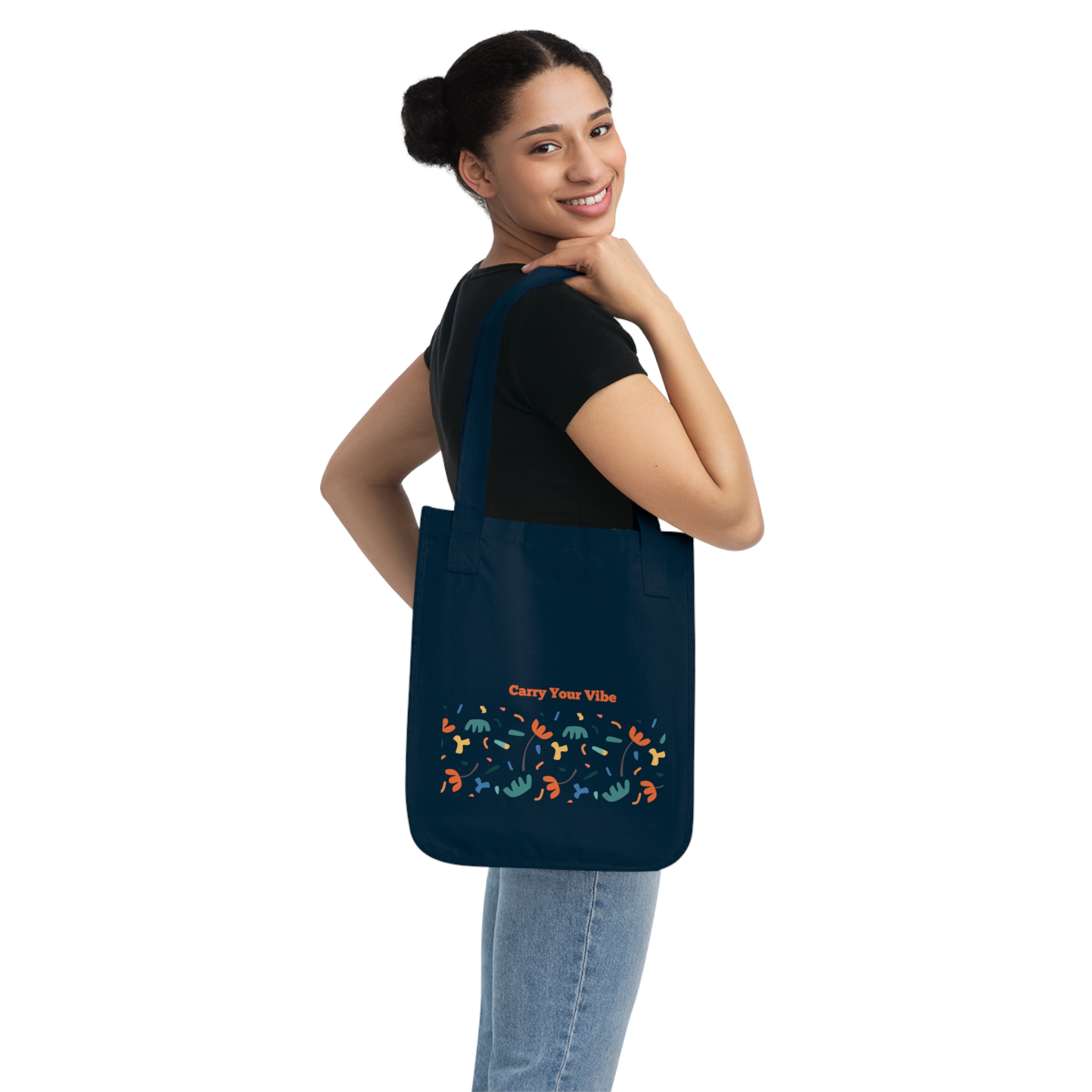 Organic Canvas Tote Bag with Design - Eco-Friendly Reusable - Image 12
