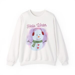 Winter-Themed Sweatshirt, Cozy Holiday Pullover, Snowman Sweatshirt, Christmas Gift, Seasonal Apparel