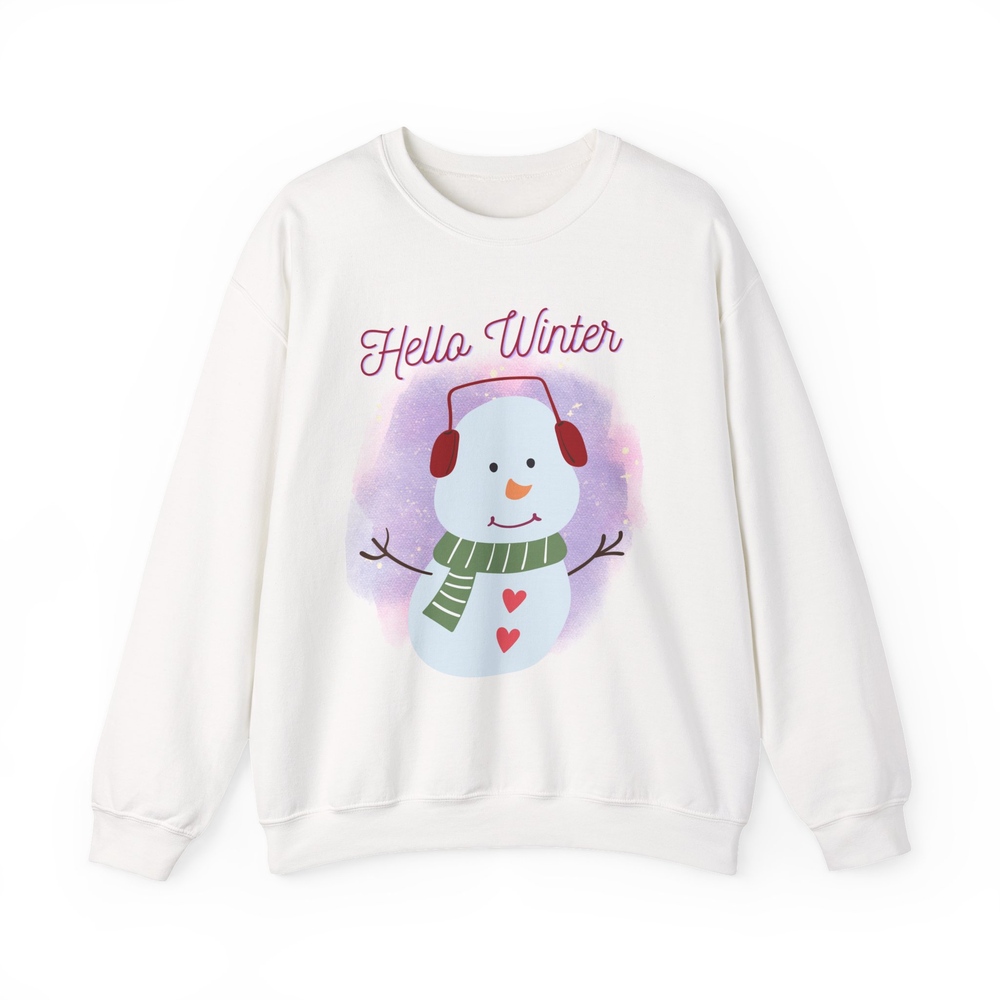 Winter-Themed Sweatshirt, Cozy Holiday Pullover, Snowman Sweatshirt, Christmas Gift, Seasonal Apparel