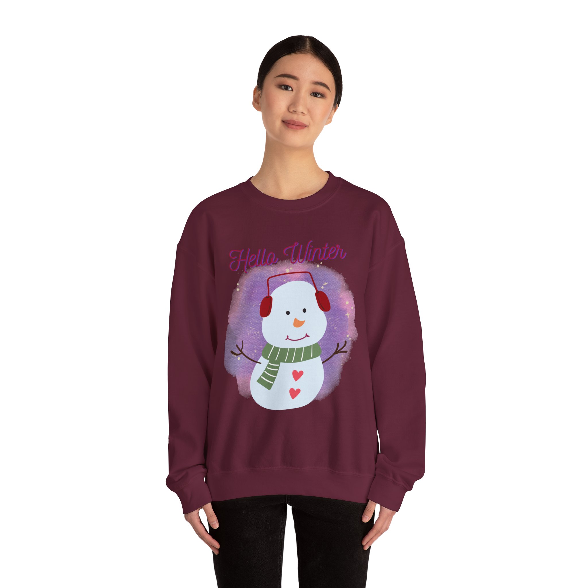 Winter-Themed Sweatshirt, Cozy Holiday Pullover, Snowman Sweatshirt, Christmas Gift, Seasonal Apparel - Image 20
