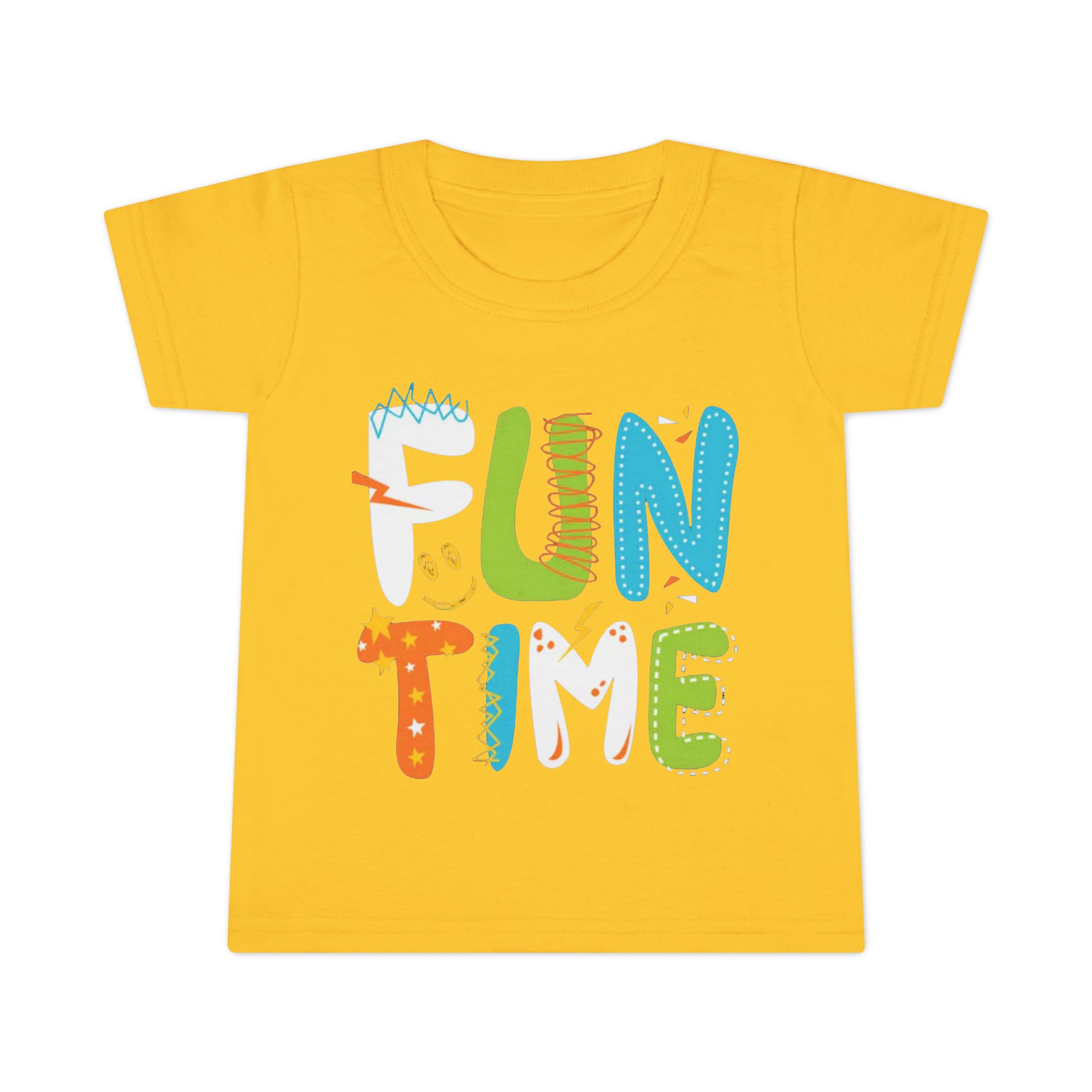 Fun Time Toddler T-Shirt, Colorful Kids Tee, Playful Gift for Toddlers, Birthday Outfit, Everyday Wear for Little Ones - Image 4