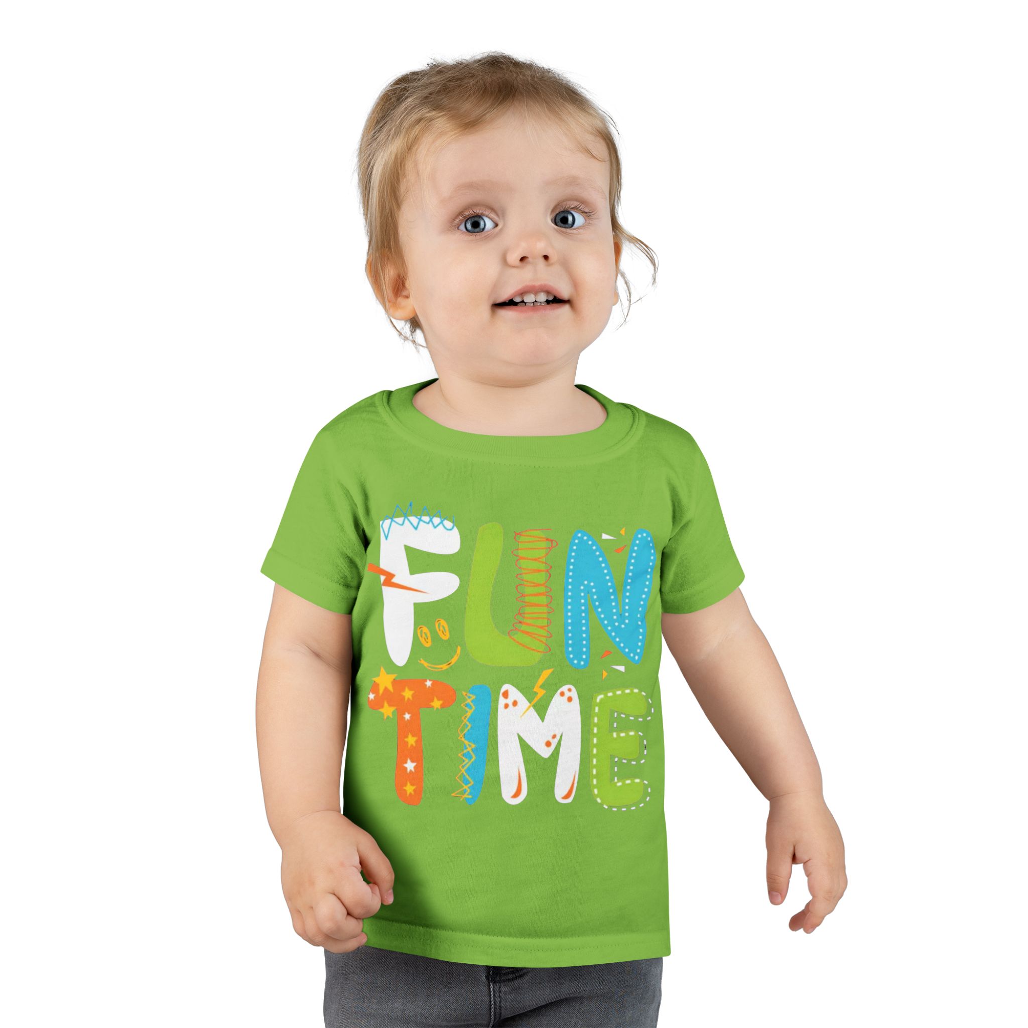 Fun Time Toddler T-Shirt, Colorful Kids Tee, Playful Gift for Toddlers, Birthday Outfit, Everyday Wear for Little Ones - Image 9