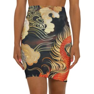 Women's Pencil Skirt - Stylish AOP Skirt for Events