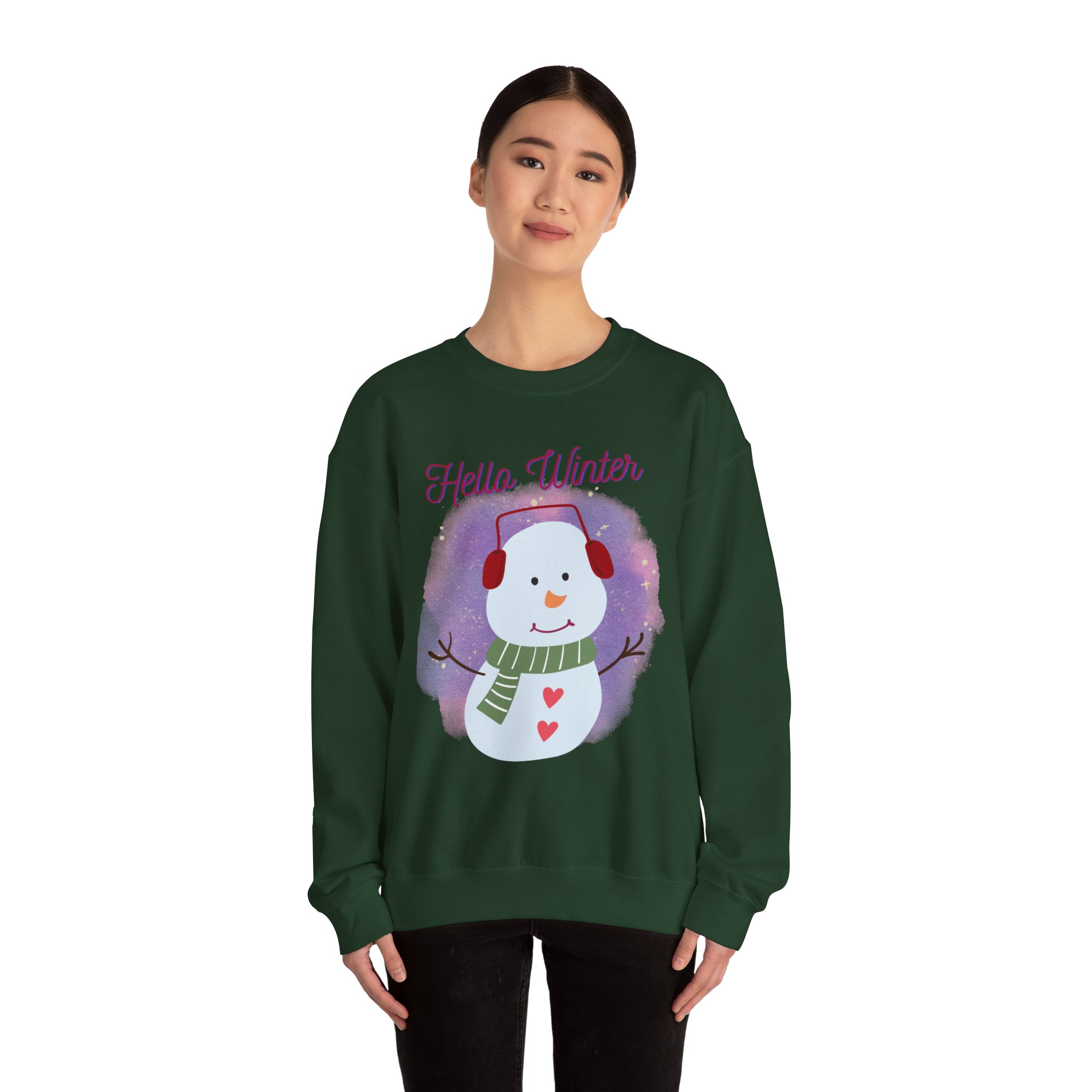 Winter-Themed Sweatshirt, Cozy Holiday Pullover, Snowman Sweatshirt, Christmas Gift, Seasonal Apparel - Image 24
