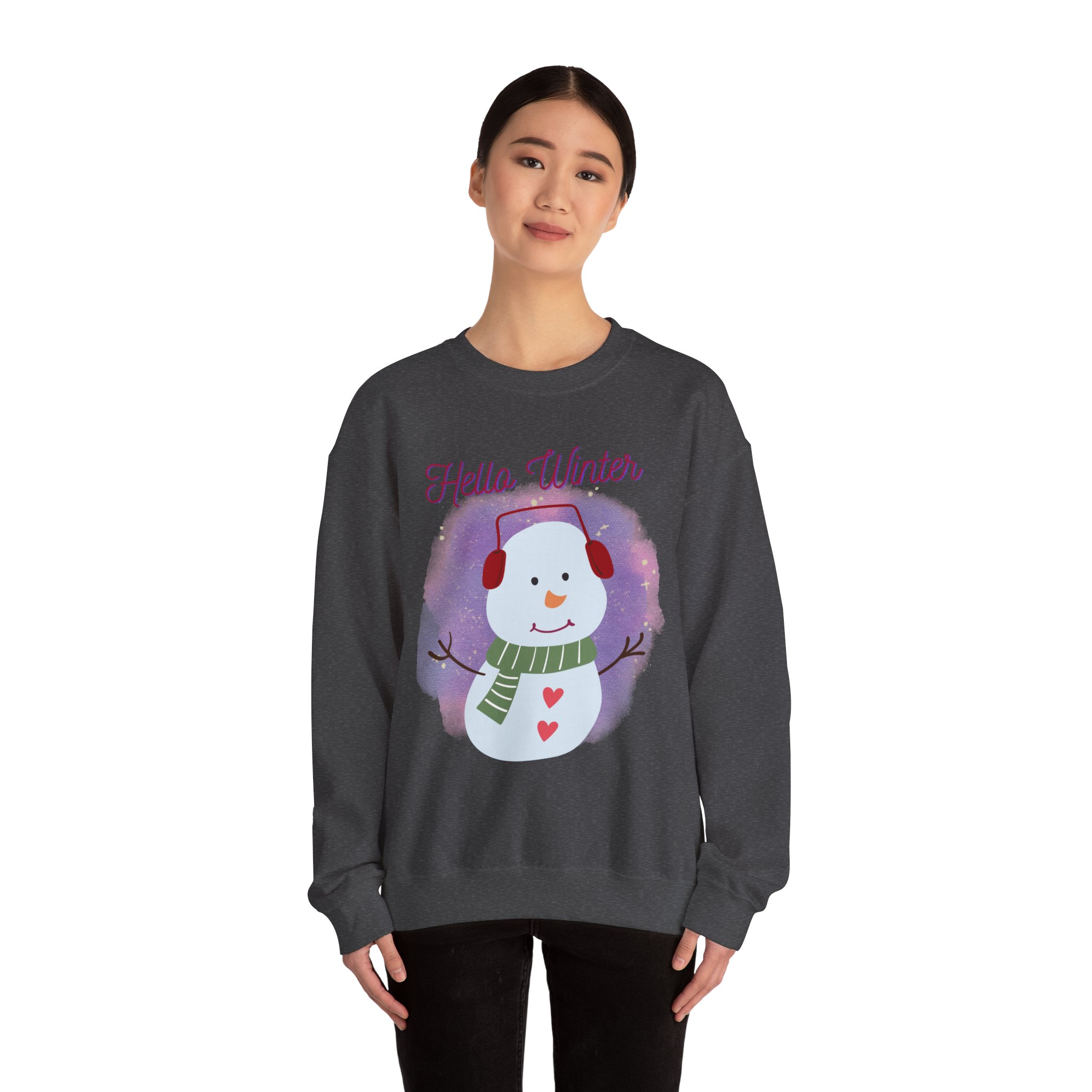 Winter-Themed Sweatshirt, Cozy Holiday Pullover, Snowman Sweatshirt, Christmas Gift, Seasonal Apparel - Image 28