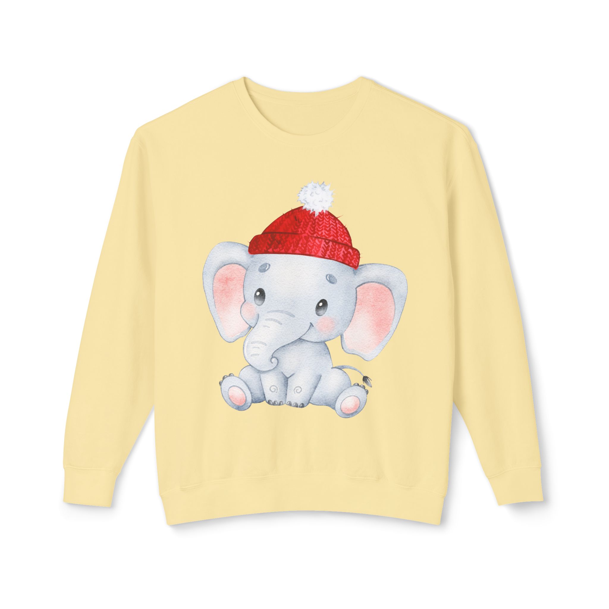 Adorable Elephant Crewneck Sweatshirt, Cute Unisex Sweatshirt, Perfect Gift for Kids, Animal Lover Apparel, Cozy Lightweight Top - Image 5