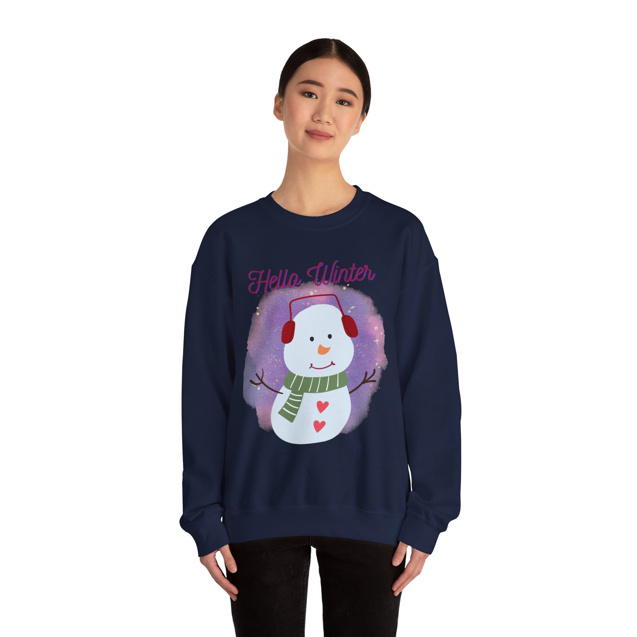 Winter-Themed Sweatshirt, Cozy Holiday Pullover, Snowman Sweatshirt, Christmas Gift, Seasonal Apparel - Image 32