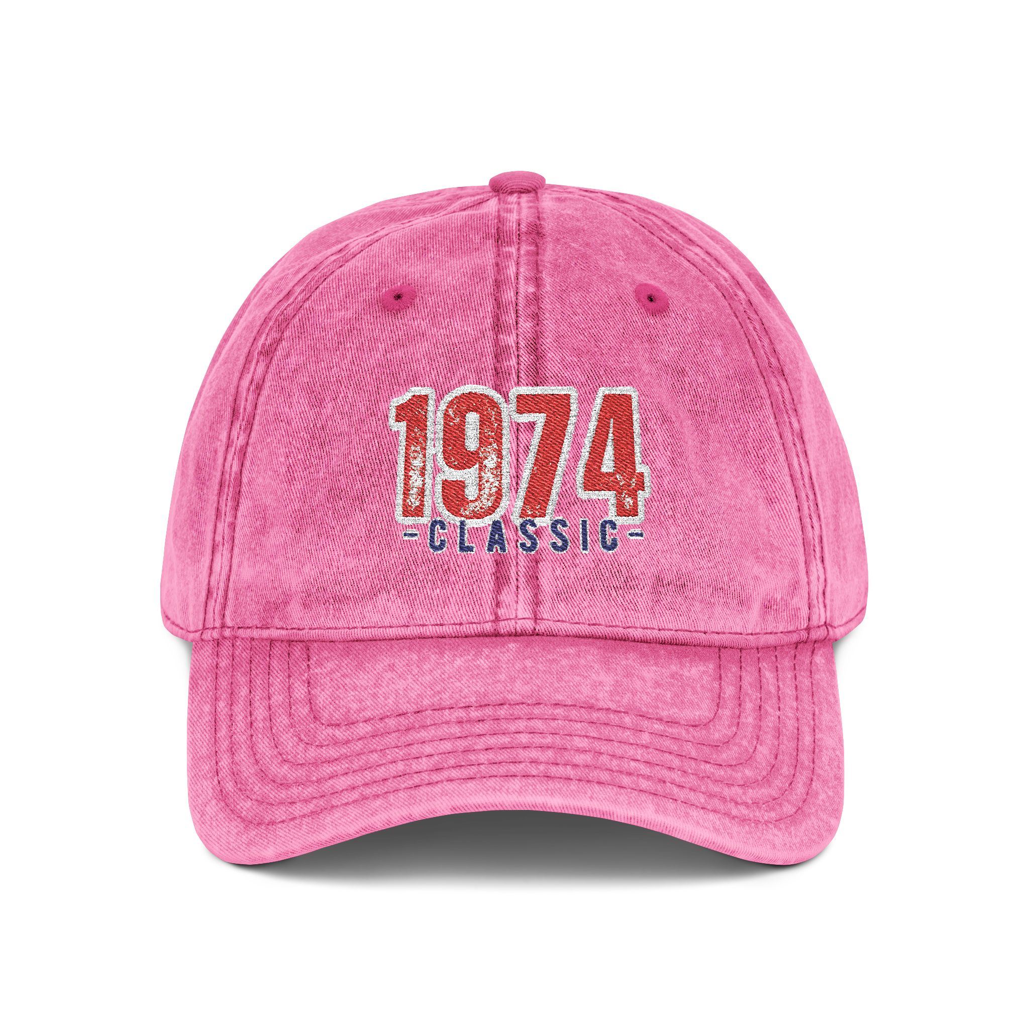 Vintage Embroidered Cap, Retro 1974 Baseball Hat, Classic Red Cap, Unisex Adjustable Hat, Perfect for Birthdays and Casual Wear - Image 17