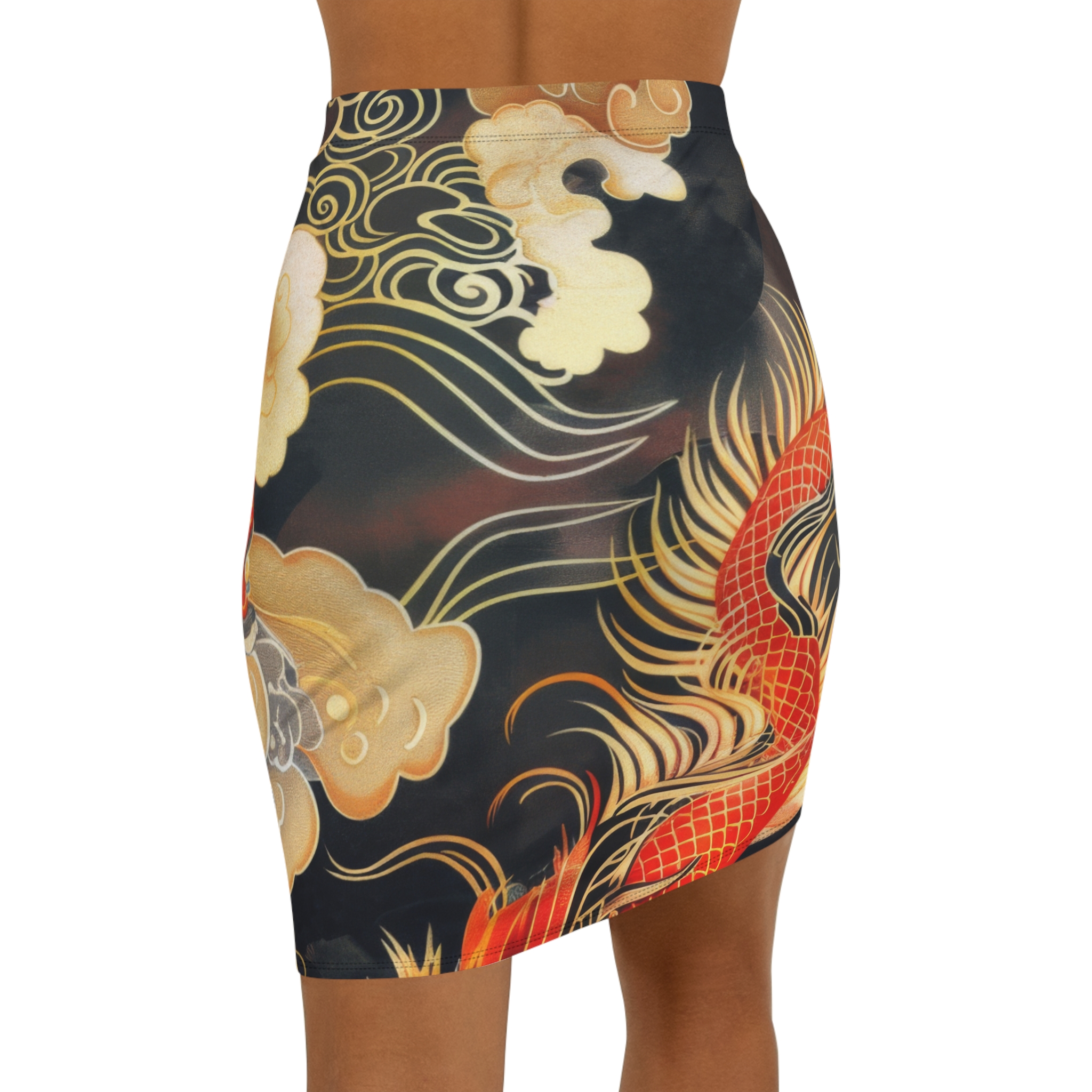 Women's Pencil Skirt - Stylish AOP Skirt for Events - Image 2