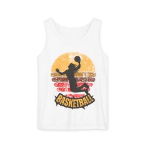 Retro Basketball Unisex Tank Top - Perfect for Sports Fans, Summer Days, Basketball Games, Gifts for Athletes, and Active Wear