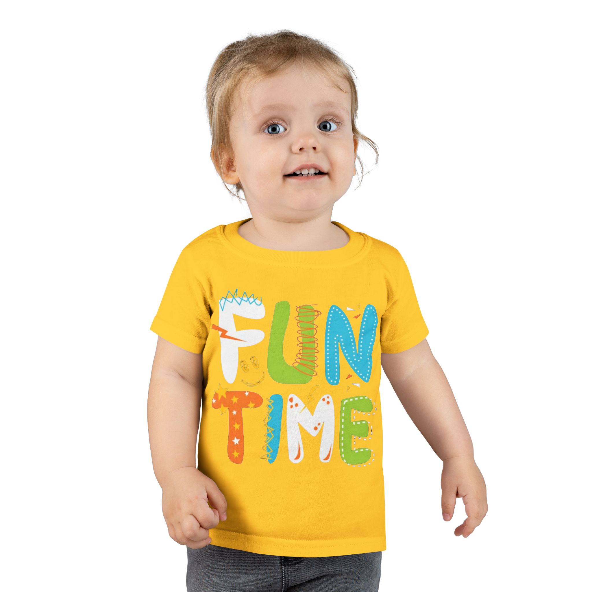 Fun Time Toddler T-Shirt, Colorful Kids Tee, Playful Gift for Toddlers, Birthday Outfit, Everyday Wear for Little Ones - Image 6