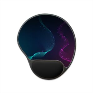 Ergonomic Mouse Pad with Wrist Rest, Vibrant Office Desk Accessory, Computer Gaming Gift, Back to School Supplies, Stylish Workstation Decor