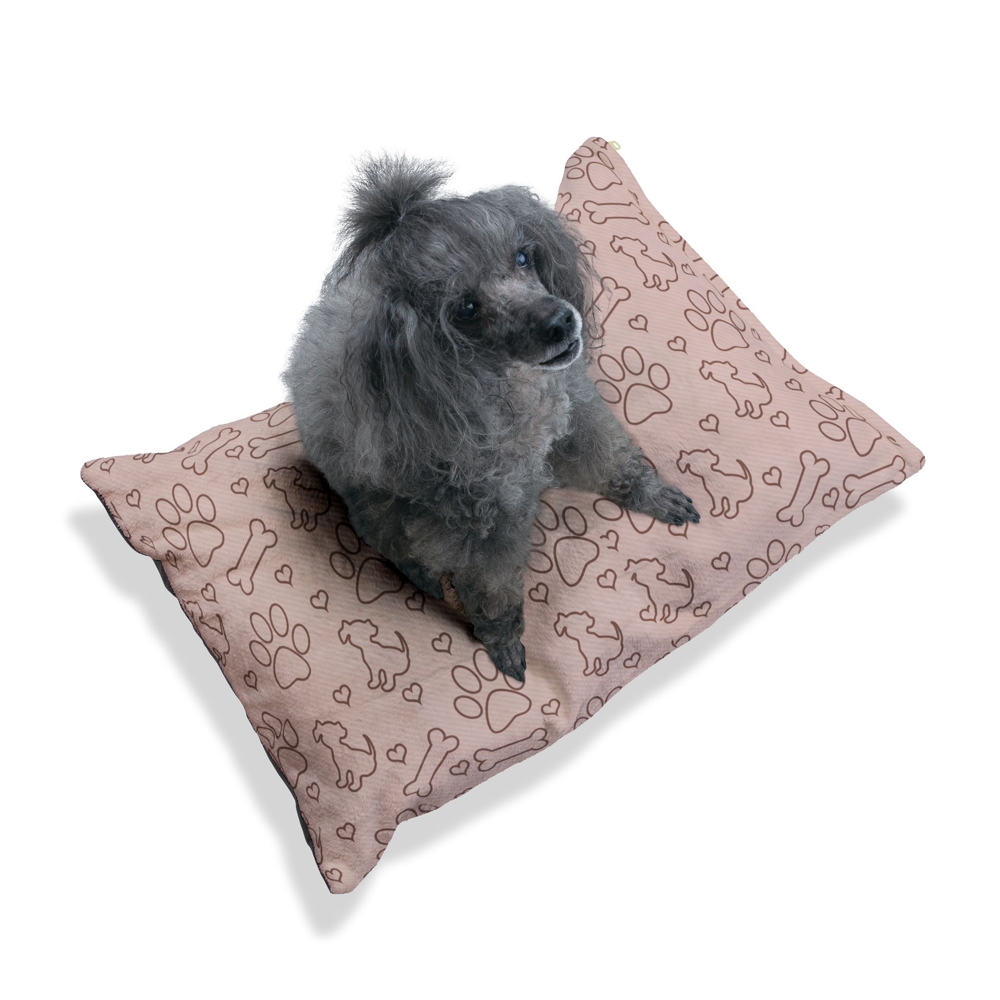 Cozy Pet Bed for Dogs and Cats, Cute Paw Print Cushion, Pet Lover Gift, Dog Bed, Cat Bed, Home Decor - Image 6