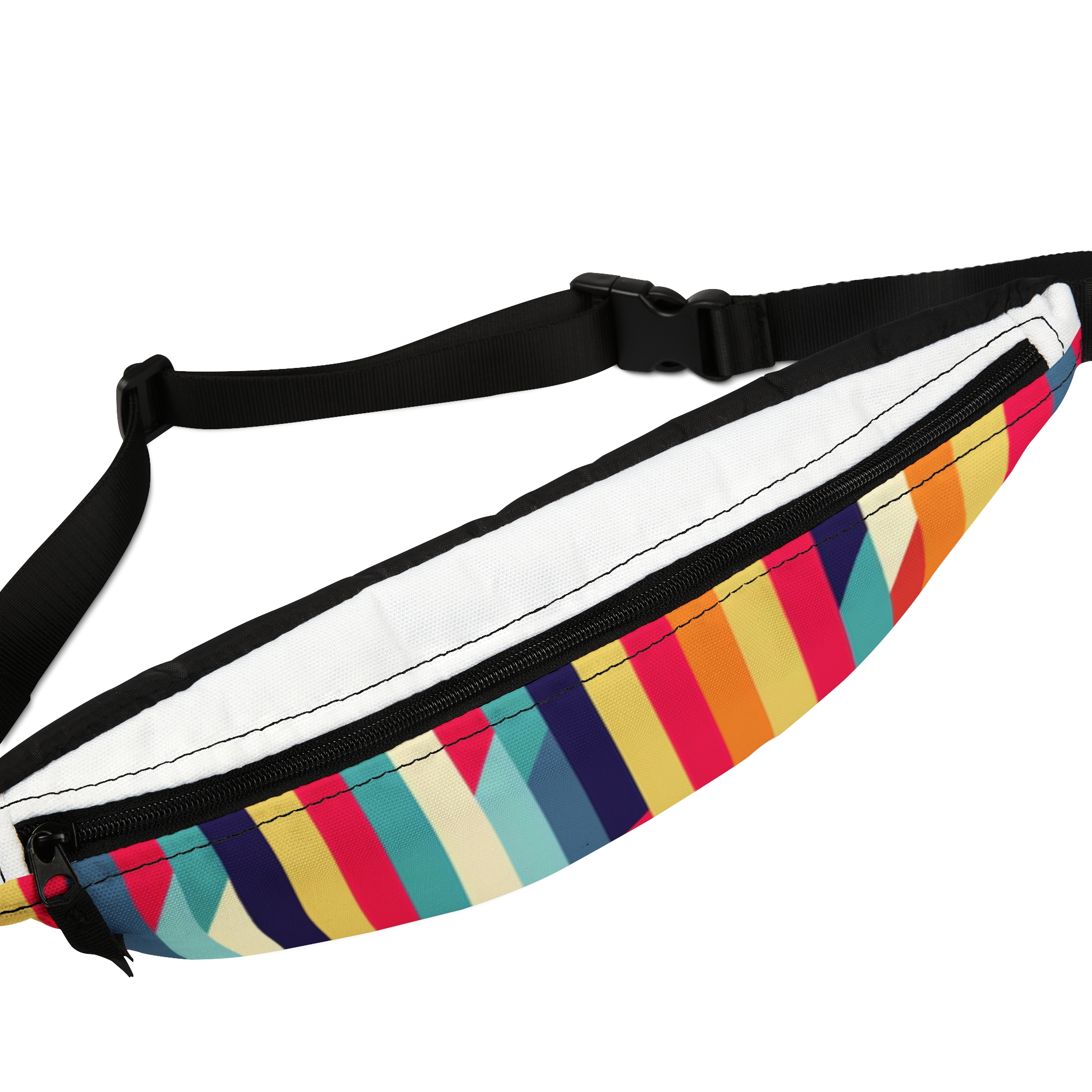 Fanny Pack — Colorful Stripes Waist Bag - Image 2