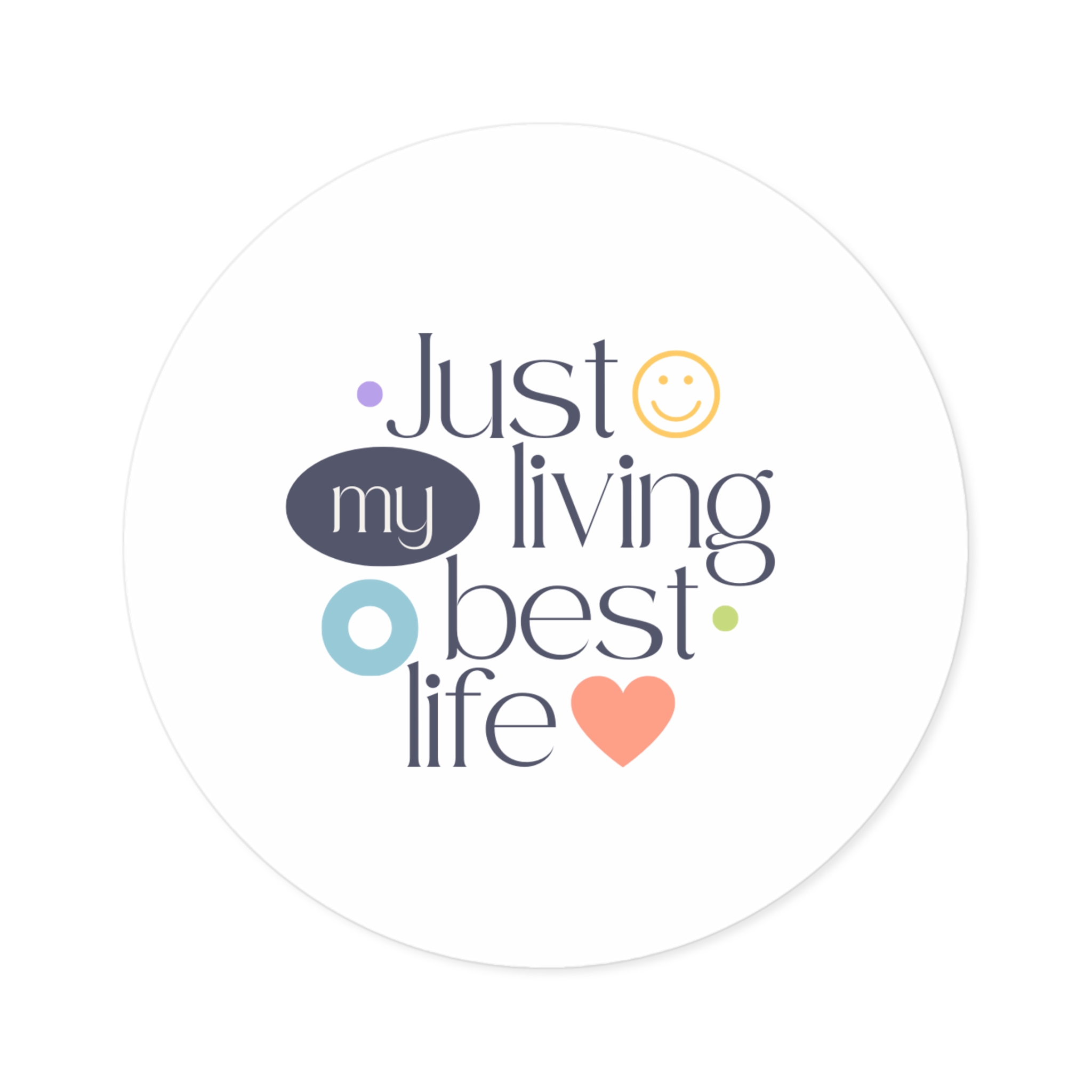 Round Sticker — Inspirational Laptop Decal - Image 3