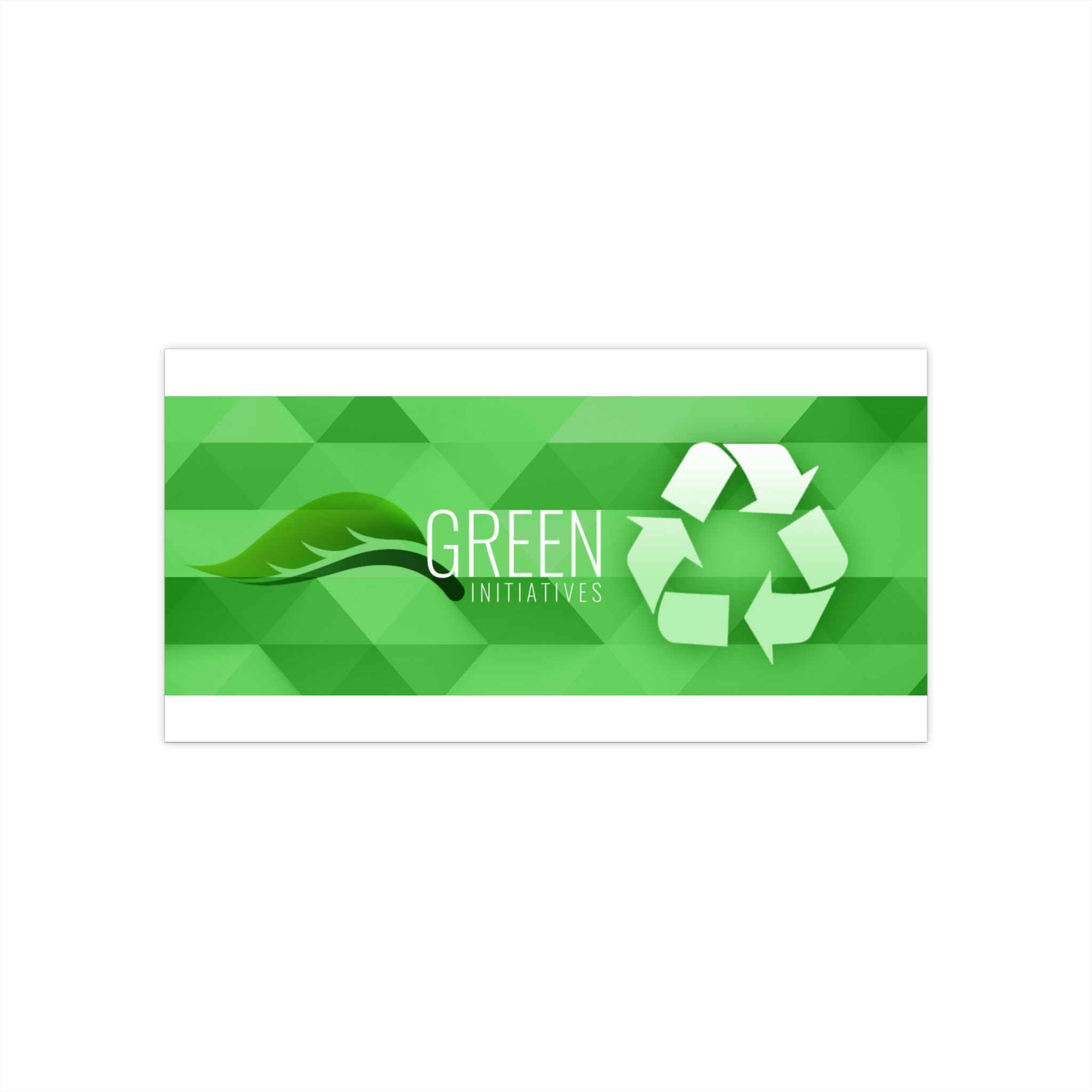 Green Initiatives Recycle Bumper Sticker - Image 3