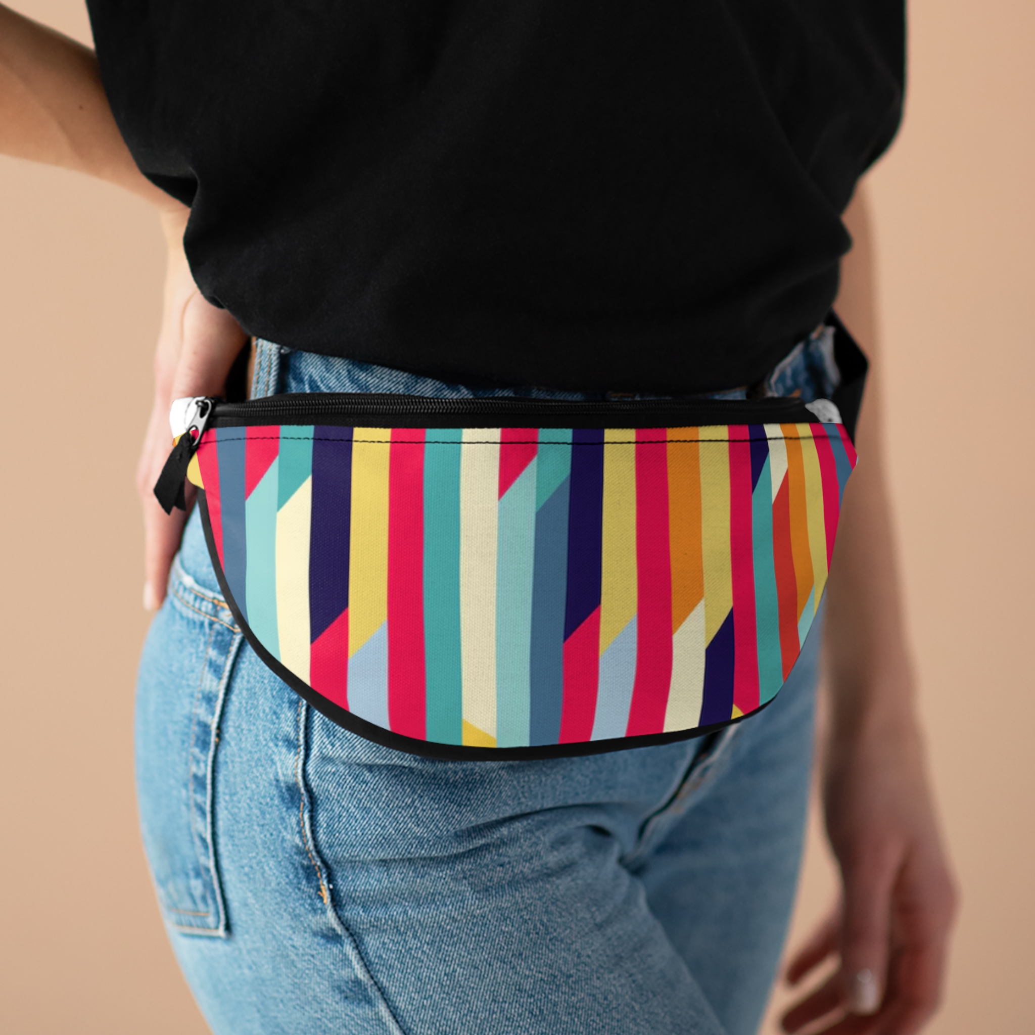Fanny Pack — Colorful Stripes Waist Bag