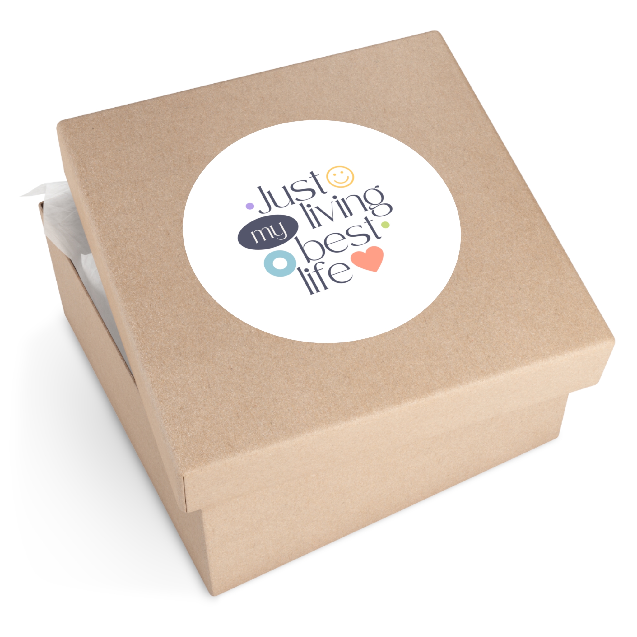 Round Sticker — Inspirational Laptop Decal - Image 4