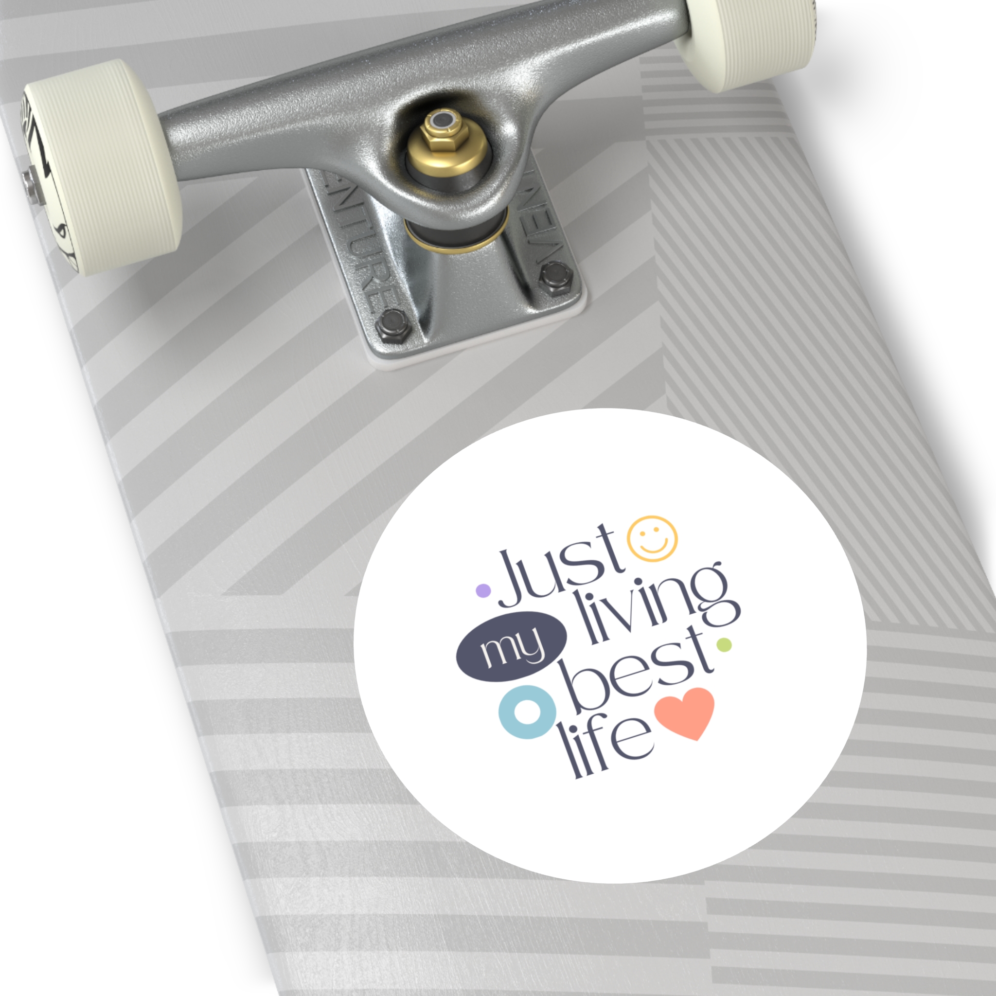 Round Sticker — Inspirational Laptop Decal - Image 2